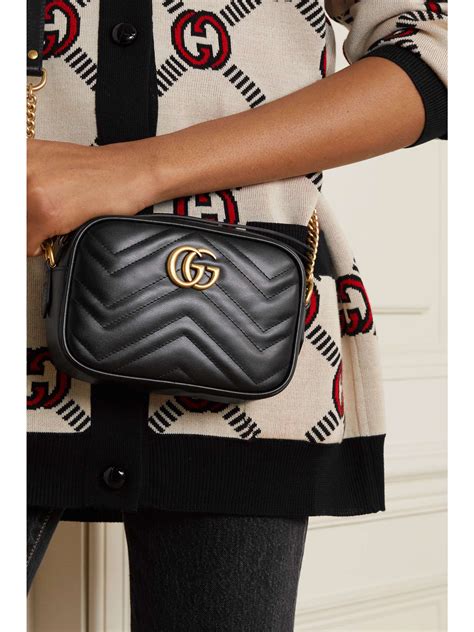 gucci marmont super mini vs camera bag|Gucci quilted zip camera bag.